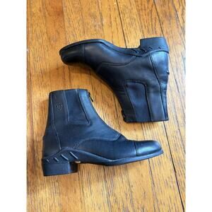 Ariat Paddock Boots Womens Size 9 Black Leather Zip Equestrian Riding Jodhpur